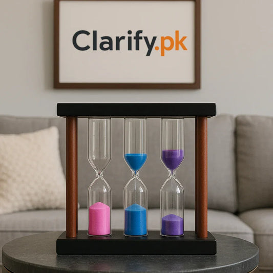 3 Pcs Hourglass Timer Set – 5/10/15 Minutes Sand Timers - Clarify.pk