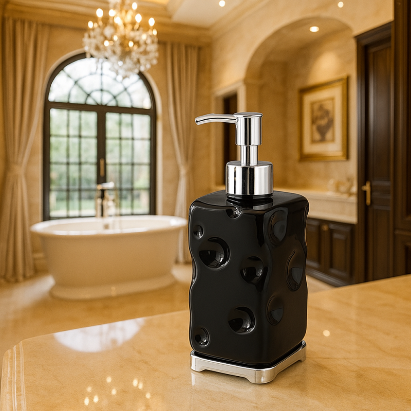 Refillable Plastic Soap Dispenser - Press-Type Clear Hand Pump Bottle