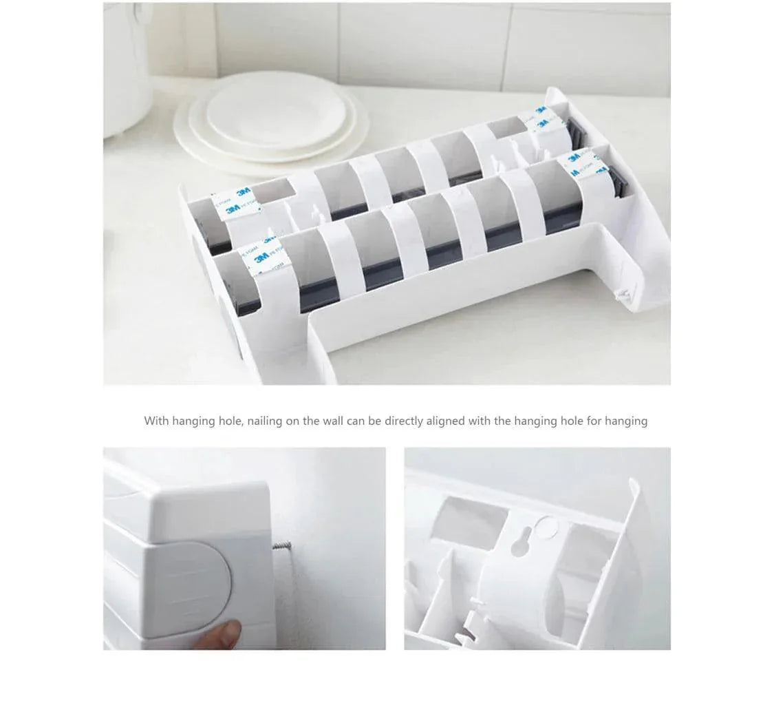 3 in 1 Paper Dispenser - Versatile Tissue, Towel, and Wrap Holder for Home and Office - Clarify.pk