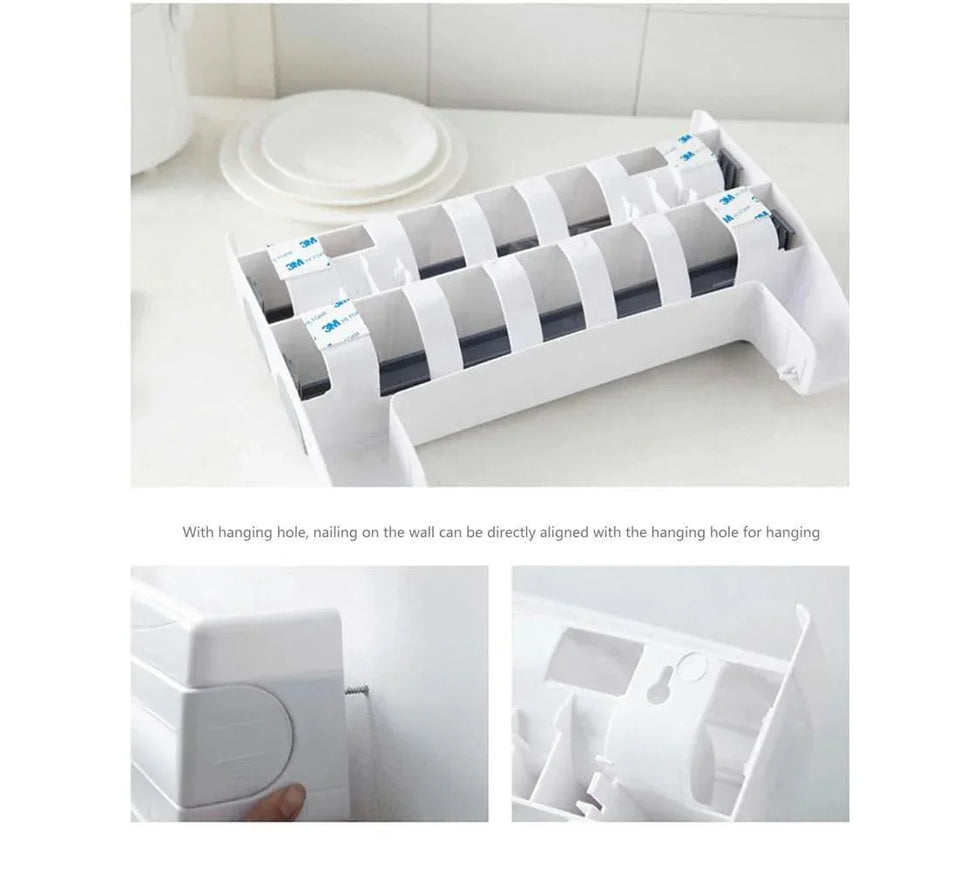 3 in 1 Paper Dispenser - Versatile Tissue, Towel, and Wrap Holder for Home and Office - Clarify.pk