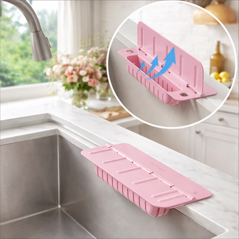 Multifunctional Sink Splash Guard with Storage Tray