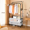 Double Rod Floor-to-Ceiling Coat Rack