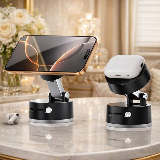 Universal Magnetic Phone Holder – Foldable 360° Car Dashboard Mount - Trenducts.pk