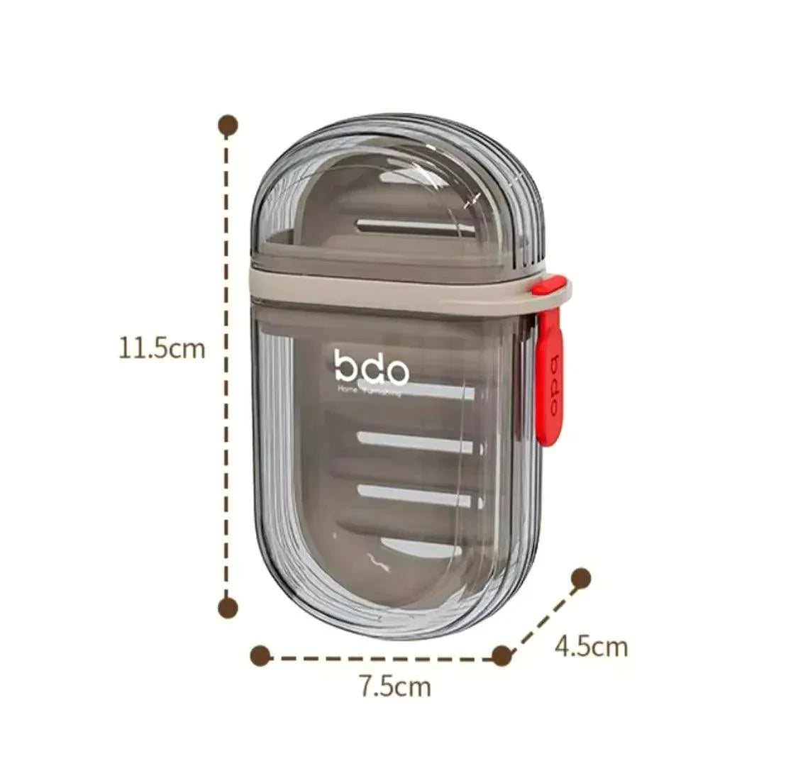 Portable Soap Dish with Drainage - Travel-Friendly Design - Clarify.pk