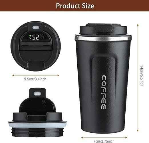 Temperature Control Smart Digital Coffee Mug with Digital Display - Clarify.pk