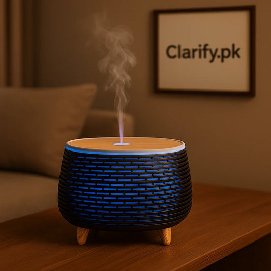 Ultrasonic Home Humidifier with Colorful Ambient Lights - Clarify.pk