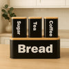 Bread Box Set with Bamboo Lid – Kitchen Storage - Clarify.pk