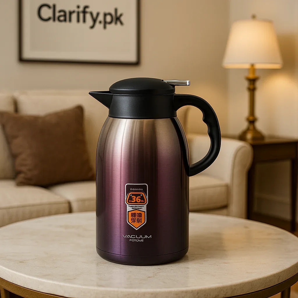 2.2L Stainless Steel Thermal Flask – Purple Hot & Cold Bottle - Clarify.pk