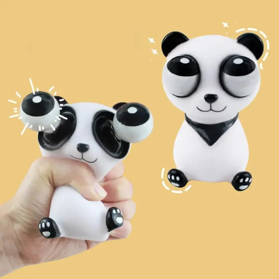 Funny Squeeze Panda Toy – Eyeball Burst Stress Reliever - Clarify.pk