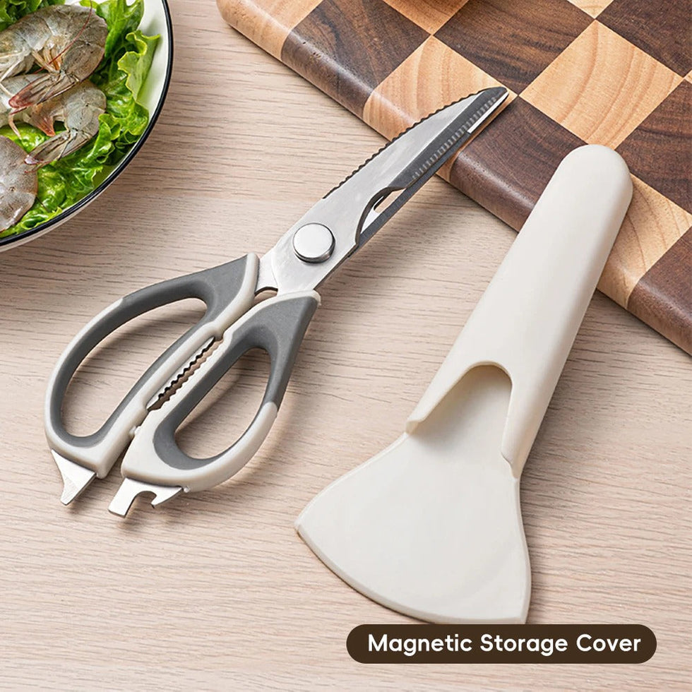 Multi-Purpose Kitchen Scissors – Heavy-Duty Performance with Magnetic Stand