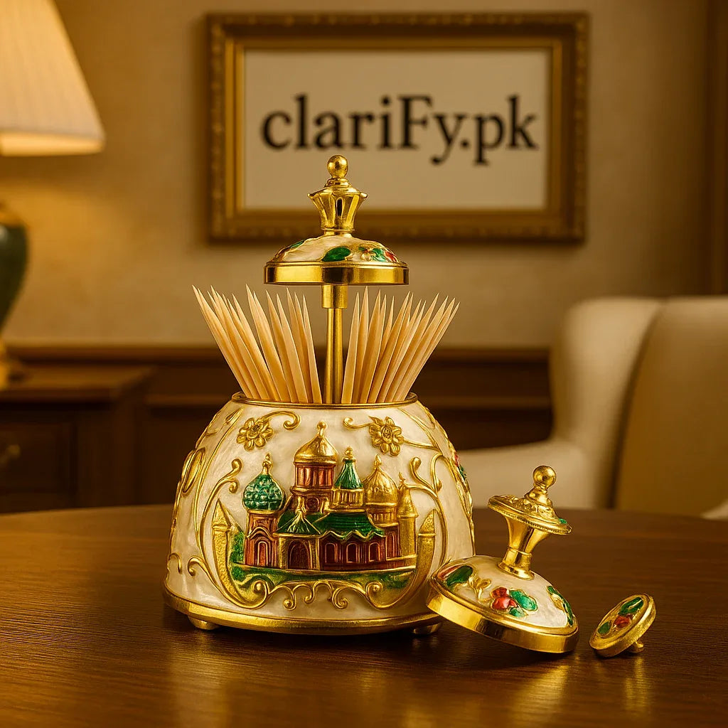 Egg Shape Toothpick Holder – Push-Up Dispenser - Clarify.pk