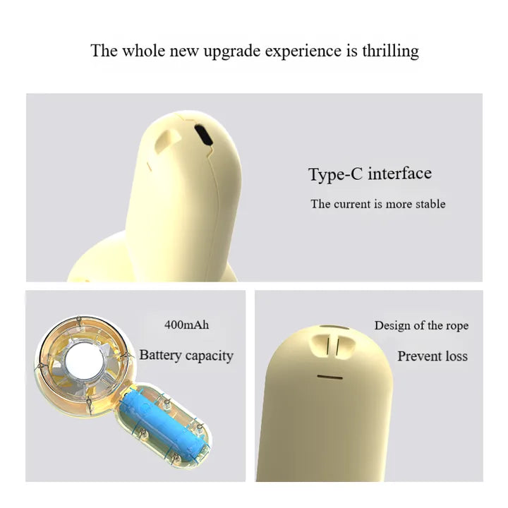 3-Speed Mini Handheld Fan with Phone Stand