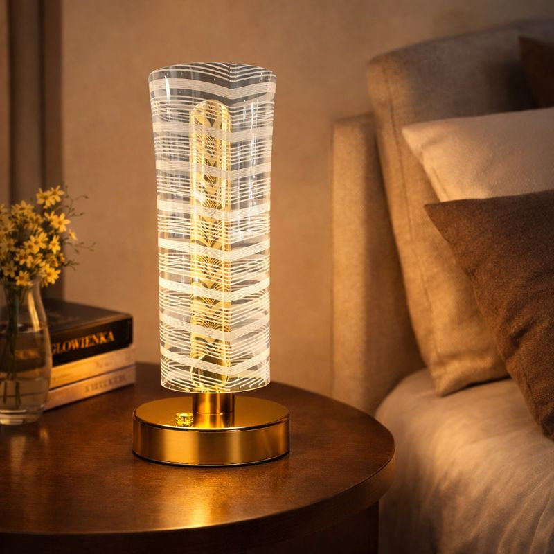 Crystal Ripple Luxury Table Lamp