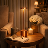 Rechargeable Alloy LED Table Lamp – 3-Color Touch Light Clarify.pk