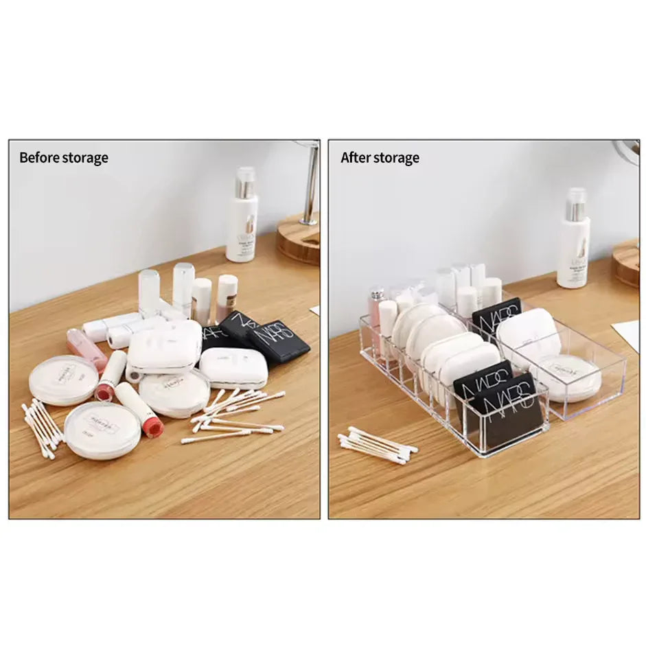 8 Compartment Organizer for Cosmetics & Accessories - Clarify.pk