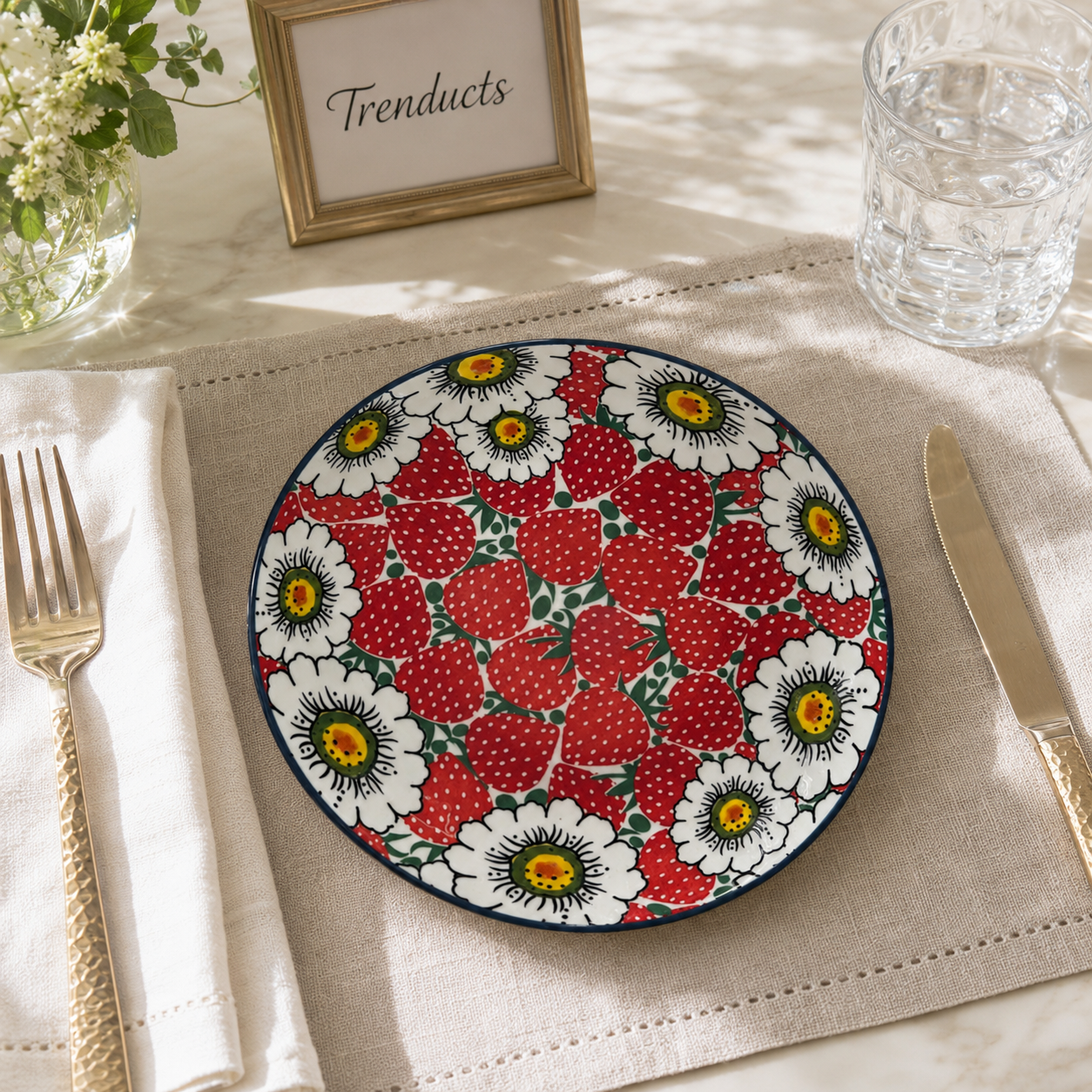 Premium 8-Inch Decorative Quarter Plate