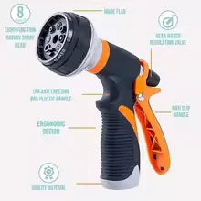 8 Pattern Water Gun Adjustable Garden Spray