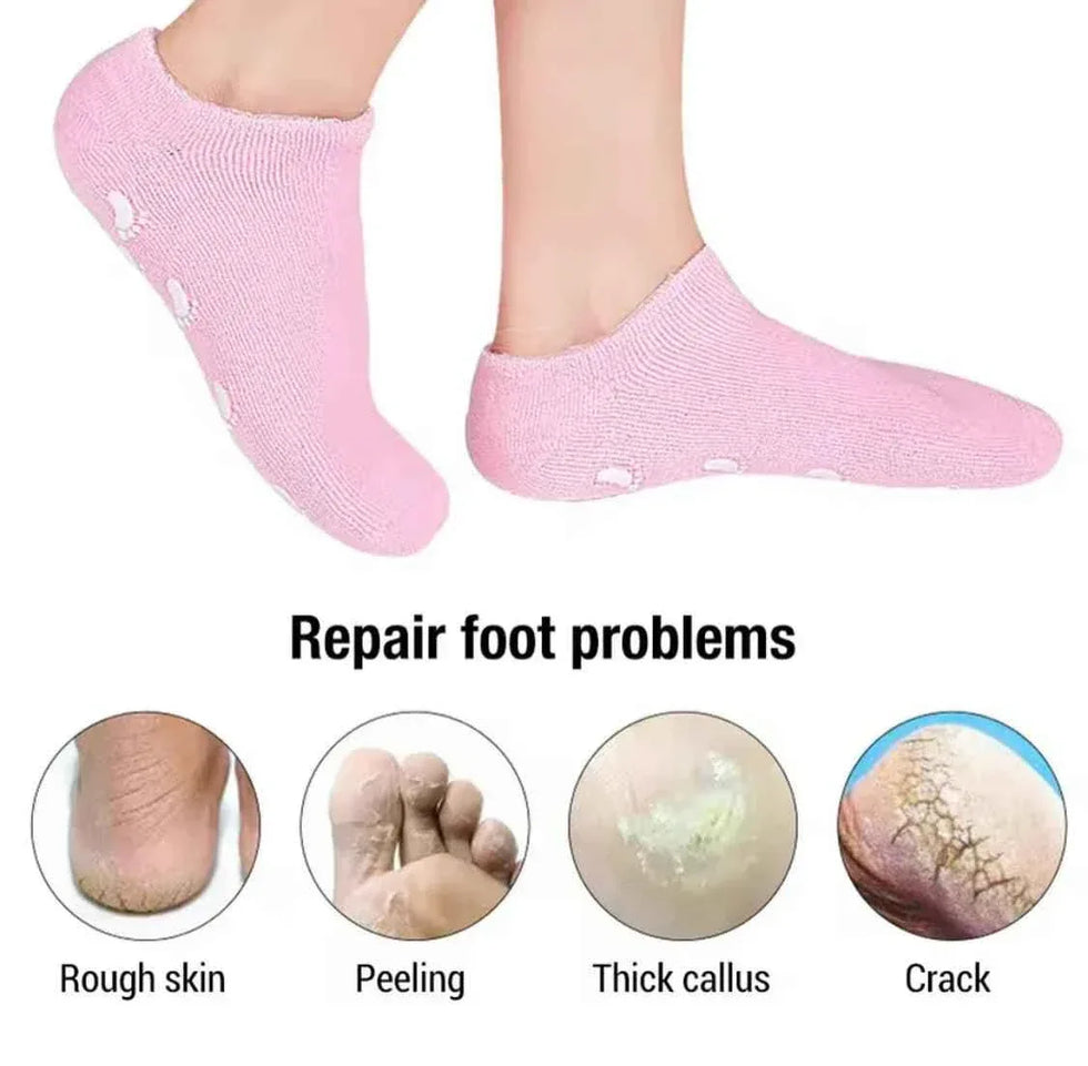 Reusable Heel Moisturizing Socks for Soft and Smooth Feet - Clarify.pk