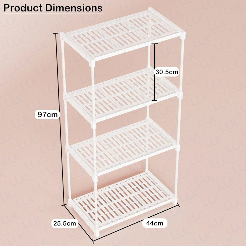 4-Tier Rolling Kitchen Storage Rack – Vertical Space Saver