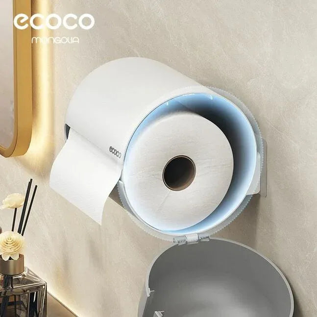 Ecoco وال ماونٹڈ ٹشو ہولڈر - خلائی بچت کا ڈیزائن