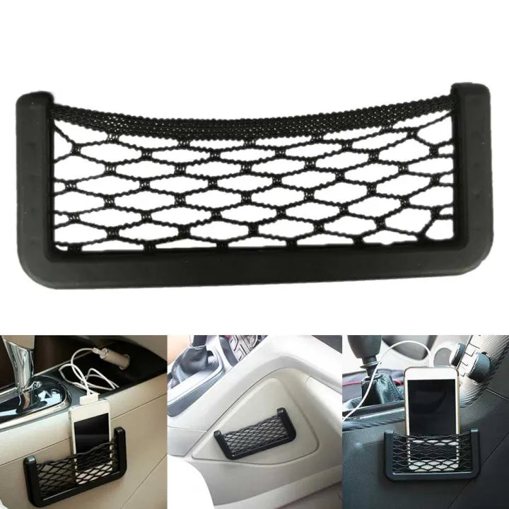 Car Seat Storage Net – Phone & Pocket Organizer