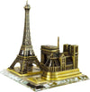 Metal Eiffel Tower Statue – Paris Themed Bronze Showpiece - Clarify.pk