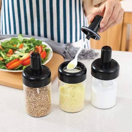 6 Pcs Rotating Spice Rack Organizer for Kitchen Storage - Clarify.pk