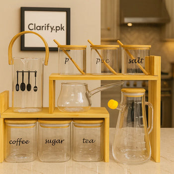 Glass Storage & Serving Set – Elegant Airtight Containers - Clarify.pk