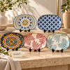 Luxury Ceramic Serving Platter with 5 Artistic Designs