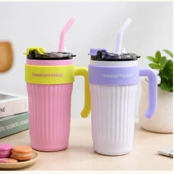 860ml vacuum insulated tumbler with handle pastel lifestyle image