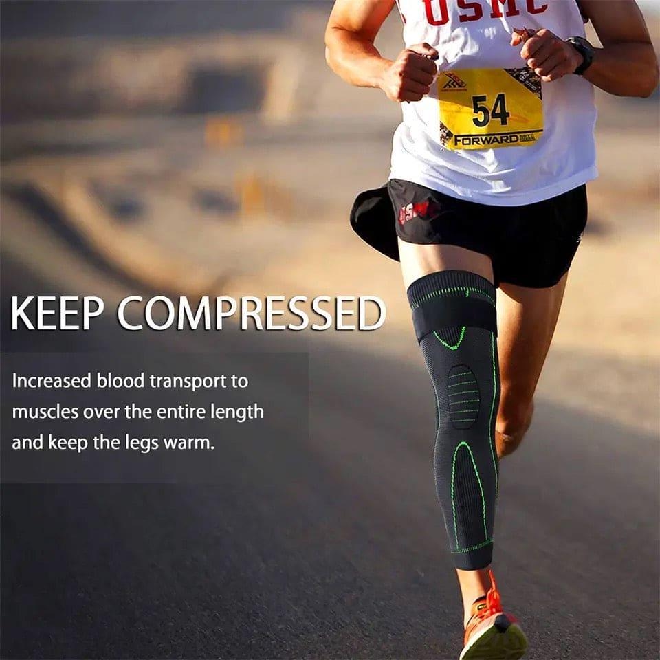 Elastic Knee Support Brace with Strap for Full-Length Protection - Clarify.pk