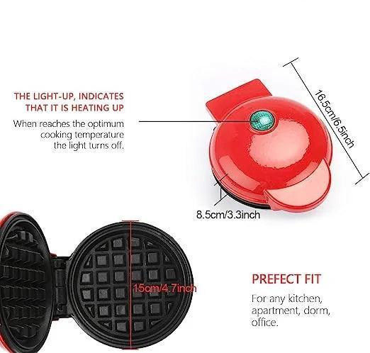 Mini Waffle Maker - Compact and Easy-to-Use for Quick Breakfasts - Clarify.pk