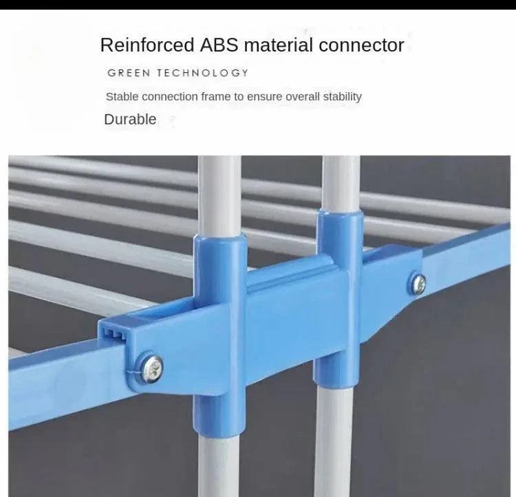 Multifunctional Portable Drying Rack and Clothes Hanger Stand - Clarify.pk