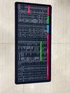 Professional Extended Shortcut Key Desktop Mat – 30x80cm