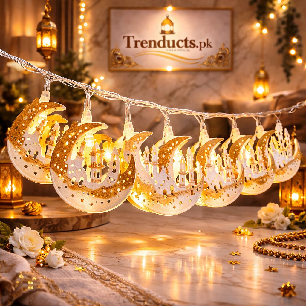 Warm Glow Islamic Motive String Lights ZZ