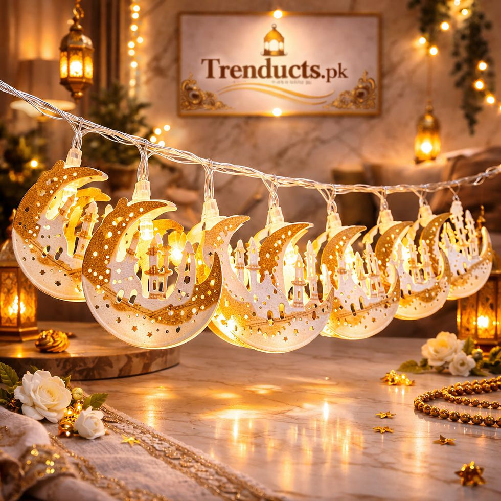 Warm Glow Islamic Motive String Lights ZZ