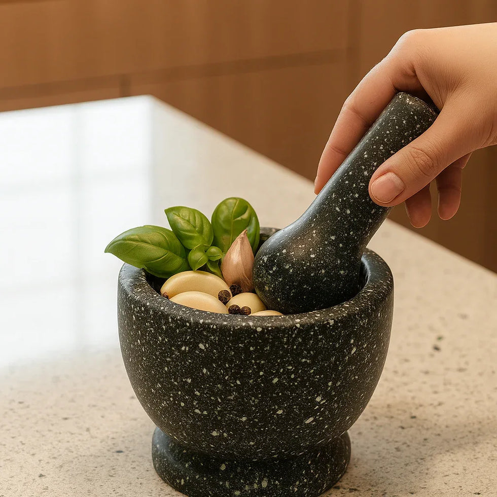 Hamam Dasta – Fiber Material Mortar & Pestle - Clarify.pk