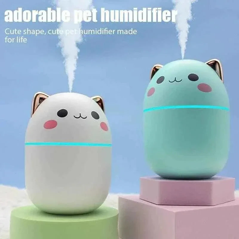 200ml Cat Humidifier - Adorable Cute Cat Design for Home and Office - Clarify.pk