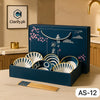 Japanese Ceramic Bowl Set of 6 with Chopsticks – Oriental Blue Blossom Print - Clarify.pk