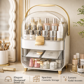 Large Capacity Dustproof Cosmetic & Skincare Organizer KT