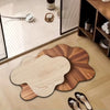 Diatomite Non-Slip Bath Mat - Wood Grain Soft Floor Mat