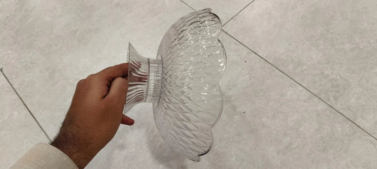 Premium Acrylic Fruit Dish with Stand – Elegant Serveware - Clarify.pk