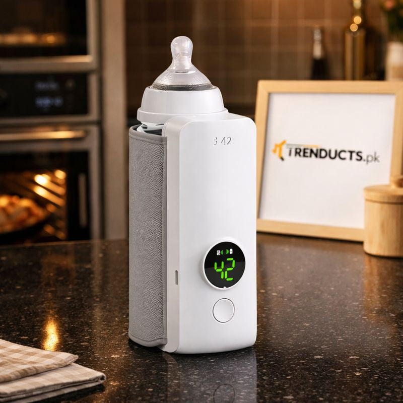Cordless Rechargeable Travel Milk Warmer with Temperature Control