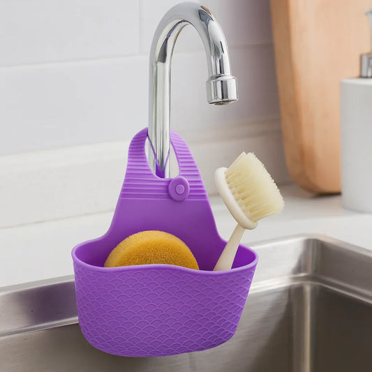 Premium Sponge Basket – Durable Kitchen Sink Organizer - Clarify.pk
