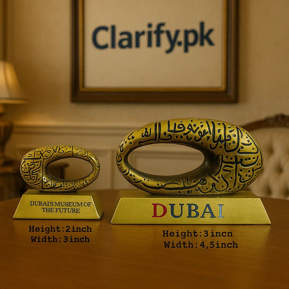 Metal Dubai Museum Showpiece – Premium Home & Office Decoration - Clarify.pk