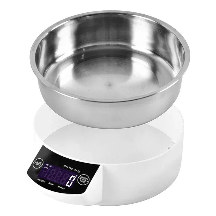 Digital Kitchen Scale 5kg Stainless Steel Bowl