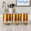 3-Piece Glass Storage Jar Set – Tea, Sugar & Coffee