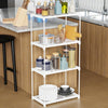 4-Tier Rolling Kitchen Storage Rack – Vertical Space Saver
