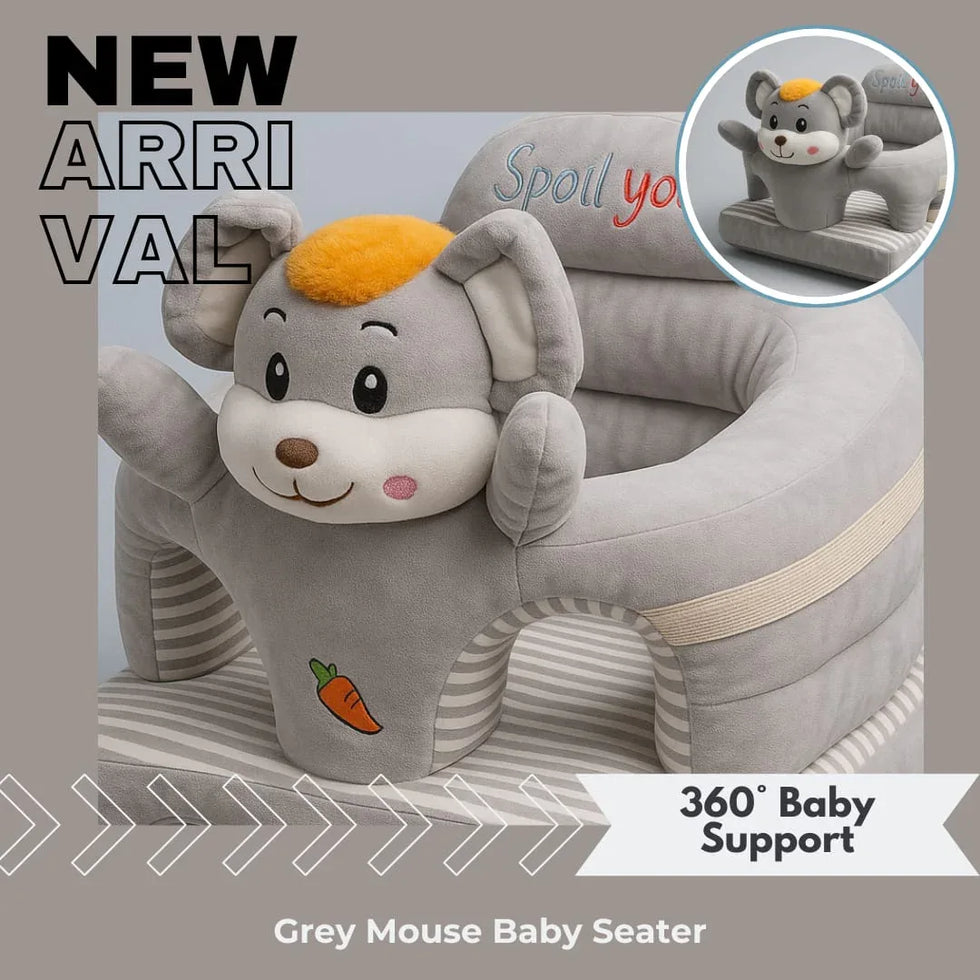 Grey Mouse 360° Baby Support Sofa Seat - Clarify.pk