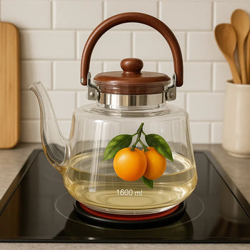 Luxury Glass Kettle – Heat Resistant Elegant Design - Clarify.pk